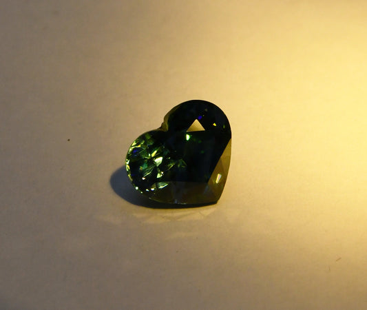 4.61ct Flawless Color Change Zircon | Natural African Heart Cut ZCON17