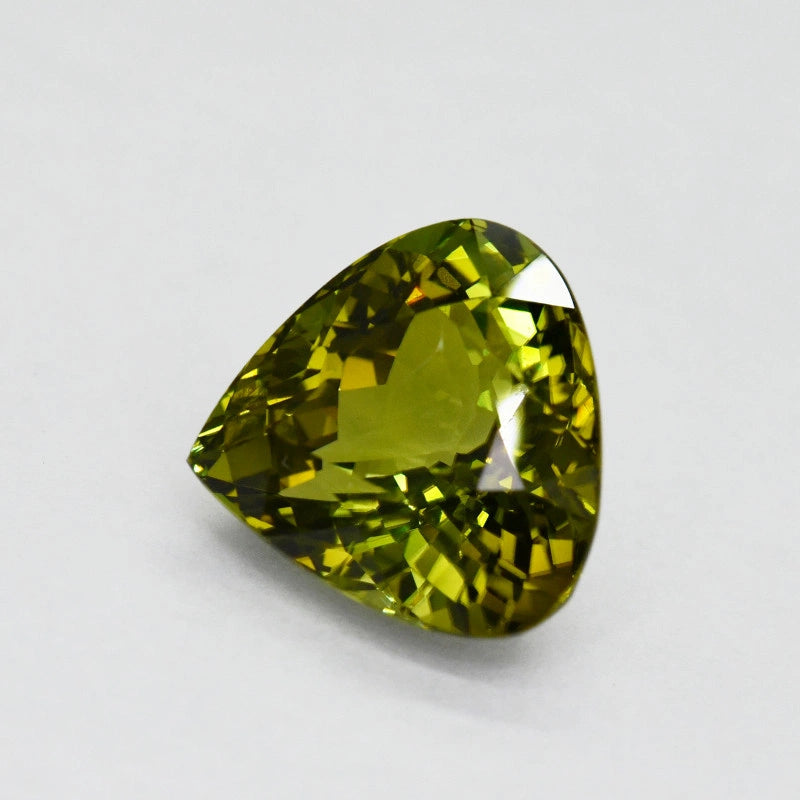 17.70ct Natural Green Tourmaline | Flawless Nigerian Pear Cut TOR17
