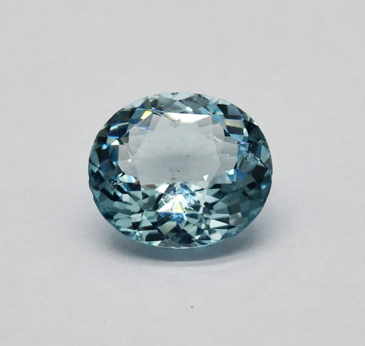 7.97ct Natural Flawless Aquamarine – Oval Cut Indian Gemstone AQA09