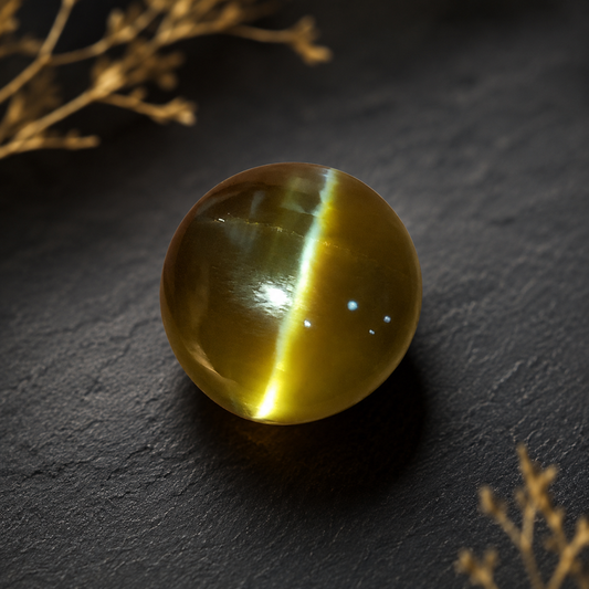 rare 10.53ct Chrysoberyl Cat's Eye from Sri Lanka