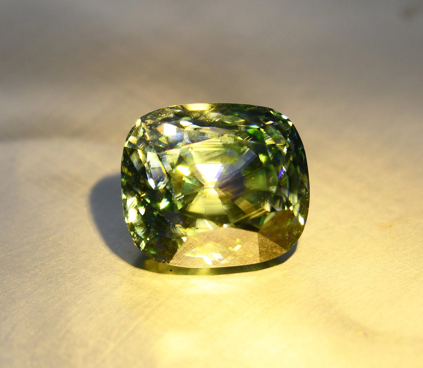9.11ct Natural Color Change Zircon | Rare African Cushion Cut ZCON19