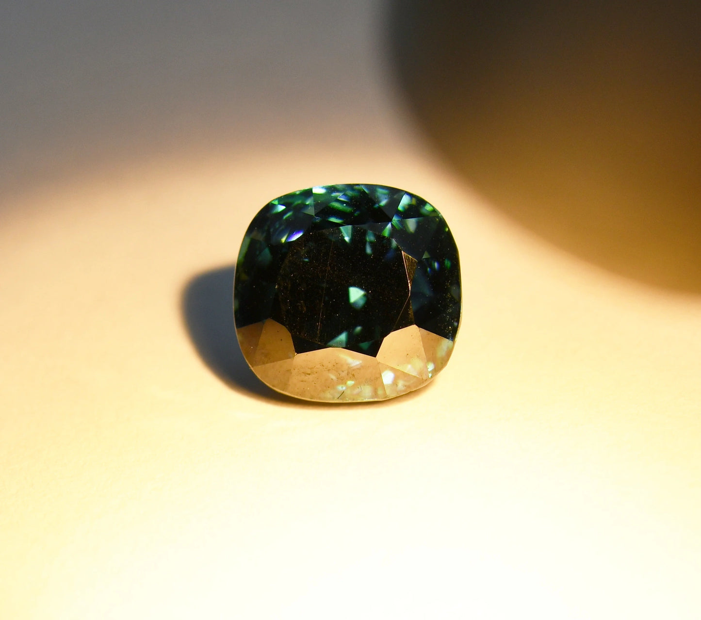 6.50ct Natural Color Change Zircon | Rare Burmese Blue-Green Cushion ZCON1
