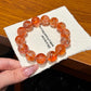 Lucky Red Koi Hematoid Quartz Bracelet – Size 15 Abundance & Wishes Crystal