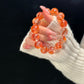 Lucky Red Koi Hematoid Quartz Bracelet – Size 15 Abundance & Wishes Crystal
