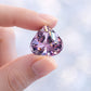 39.55ct Heart Shaped Pakistan Kunzite Vivid Lavender Pink Gemstone KUNX 030