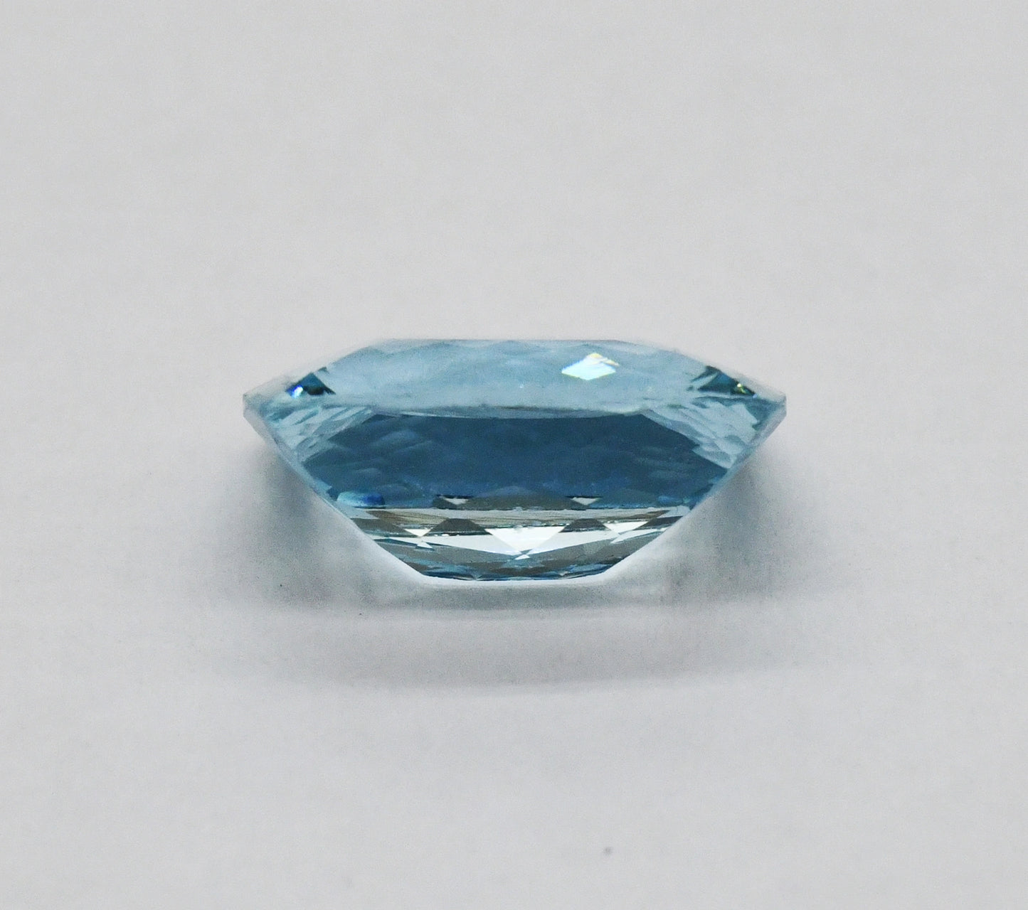 7.27ct Natural Flawless Aquamarine – Cushion Cut Indian Gemstone AQA10