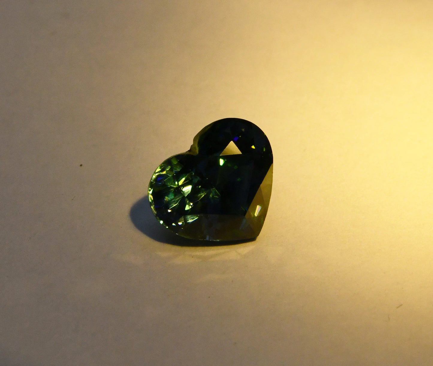 4.61ct Flawless Color Change Zircon | Natural African Heart Cut ZCON17