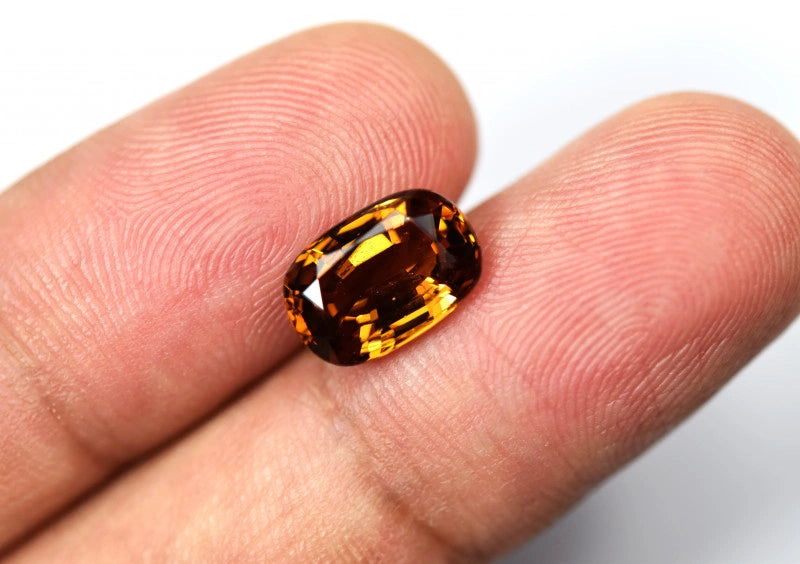 4.77ct Natural Malaya Garnet | Untreated Cushion Cut Top Quality GAR05