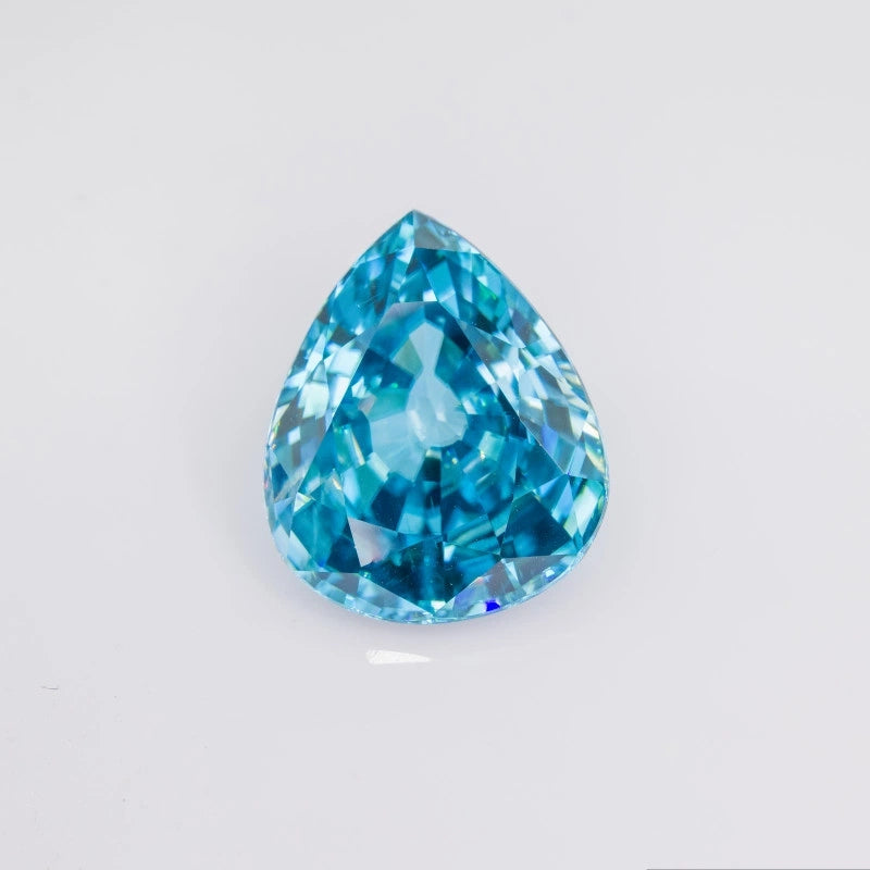 26.31ct Cambodian Blue Zircon | Massive Pear Cut Investment Gem ZCON13