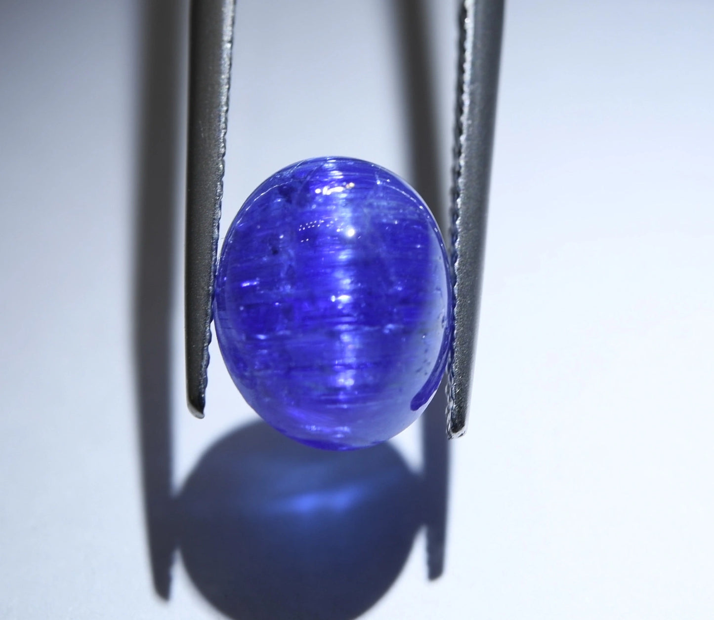 6.91ct Natural Tanzanite Cat's Eye | Rare Untreated Tanzanian Oval TAZ02