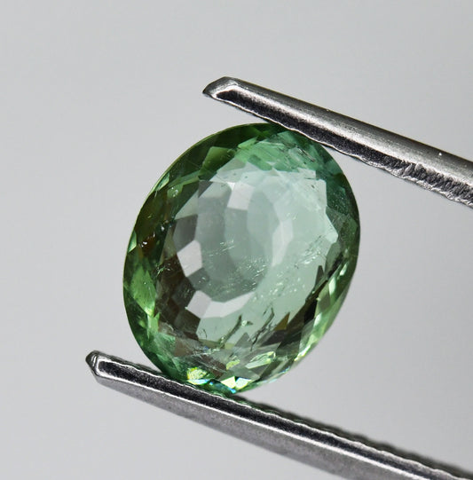 1.25ct Natural Mozambique Green Tourmaline | Oval Cut Gemstone TOR5