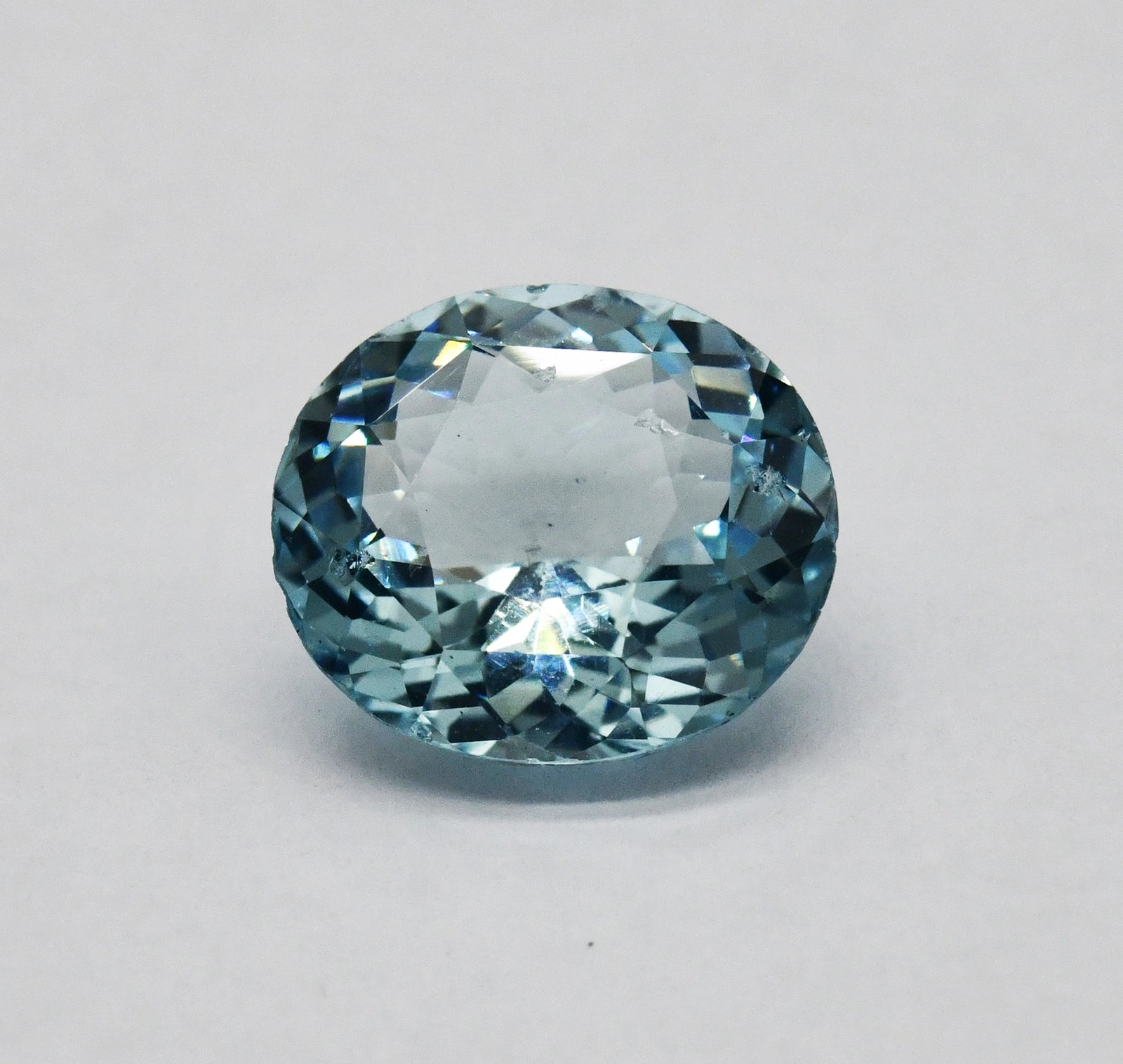 7.97ct Natural Flawless Aquamarine – Oval Cut Indian Gemstone AQA09
