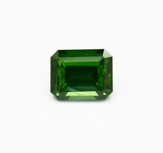 5.23ct Natural Green Zircon | Untreated Sri Lankan VVS Cushion ZCON9