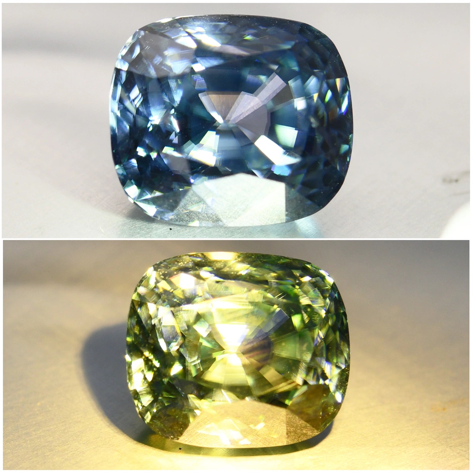 9.11ct Natural Color Change Zircon 