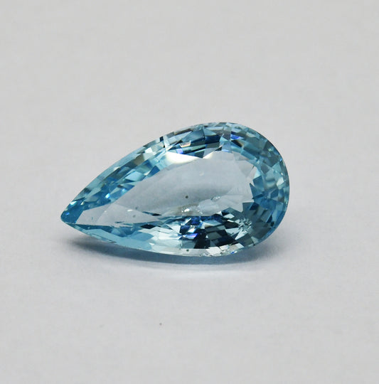 9.56ct Natural Pear Aquamarine