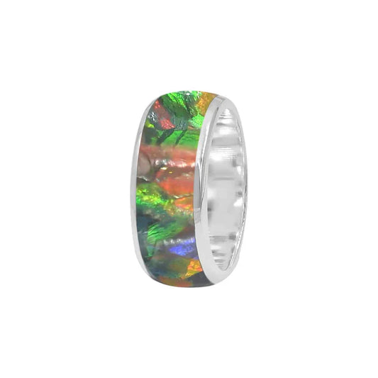 Ammolite Ring in Sterling Silver