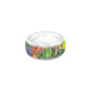 Starborn Ammolite Inlay Ring Chic Colorful Ammolite in Sterling Silver