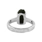 Starborn Black Tourmaline Prong Ring Hammered Sterling Silver