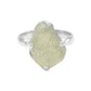 Starborn Libyan Desert Tektite Ring Fixed Shank in Sterling Silver