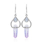 Starborn Vera Cruz Amethyst & Rainbow Moonstone Dangle Earrings Sterling Silver