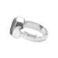 Starborn Staurolite Bezel Ring Rough X Crystal in Sterling Silver