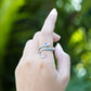 Starborn Coiled Snake Ring 925 Sterling Silver with 4mm Faceted Tanzanite