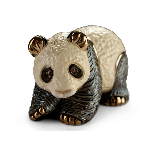 Hand-Carved Ceramic Panda Figurine - De Rosa Collections FIG F102