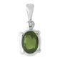 Moldavite 2ct Sterling Silver Pendant