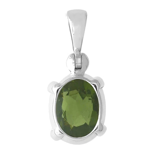 Moldavite 2ct Sterling Silver Pendant