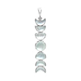  Mother Of Pearl Moon Phase Pendant in Sterling Silver
