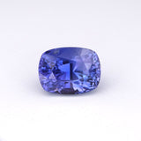 7.04ct Unheated Natural Violetish Blue Sapphire - GUILD Certified Cushion - BSAP7
