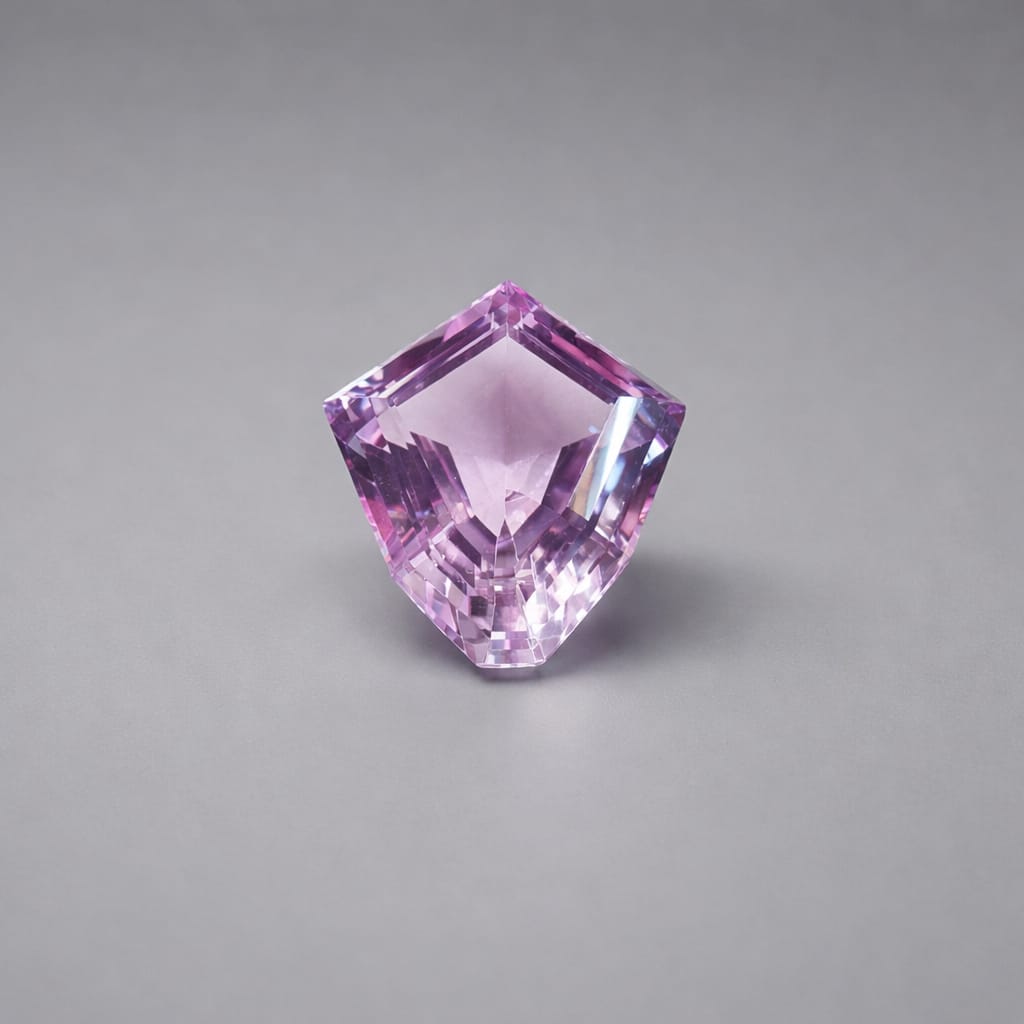 Fancy Kunzite Shield Cut 