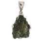Starborn Natural Rough Moldavite Prong-Set Pendant — Sterling Silver (7–11 ct)