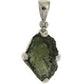 Starborn Natural Rough Moldavite Prong-Set Pendant — Sterling Silver (7–11 ct)
