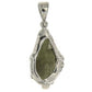 Starborn Natural Rough Moldavite Prong-Set Pendant — Sterling Silver (7–11 ct)