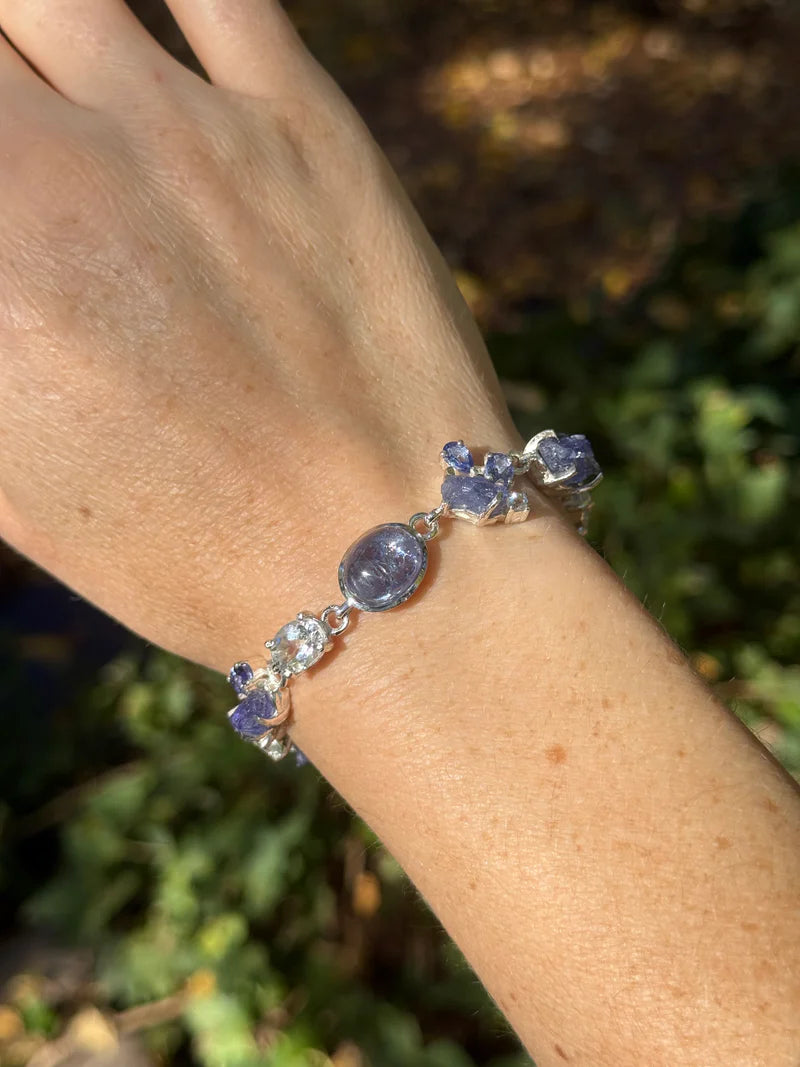 Tanzanite Bracelet 925 Sterling Silver