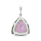 Starborn Watermelon Tourmaline Crystal Slice Pendant — Sterling Silver