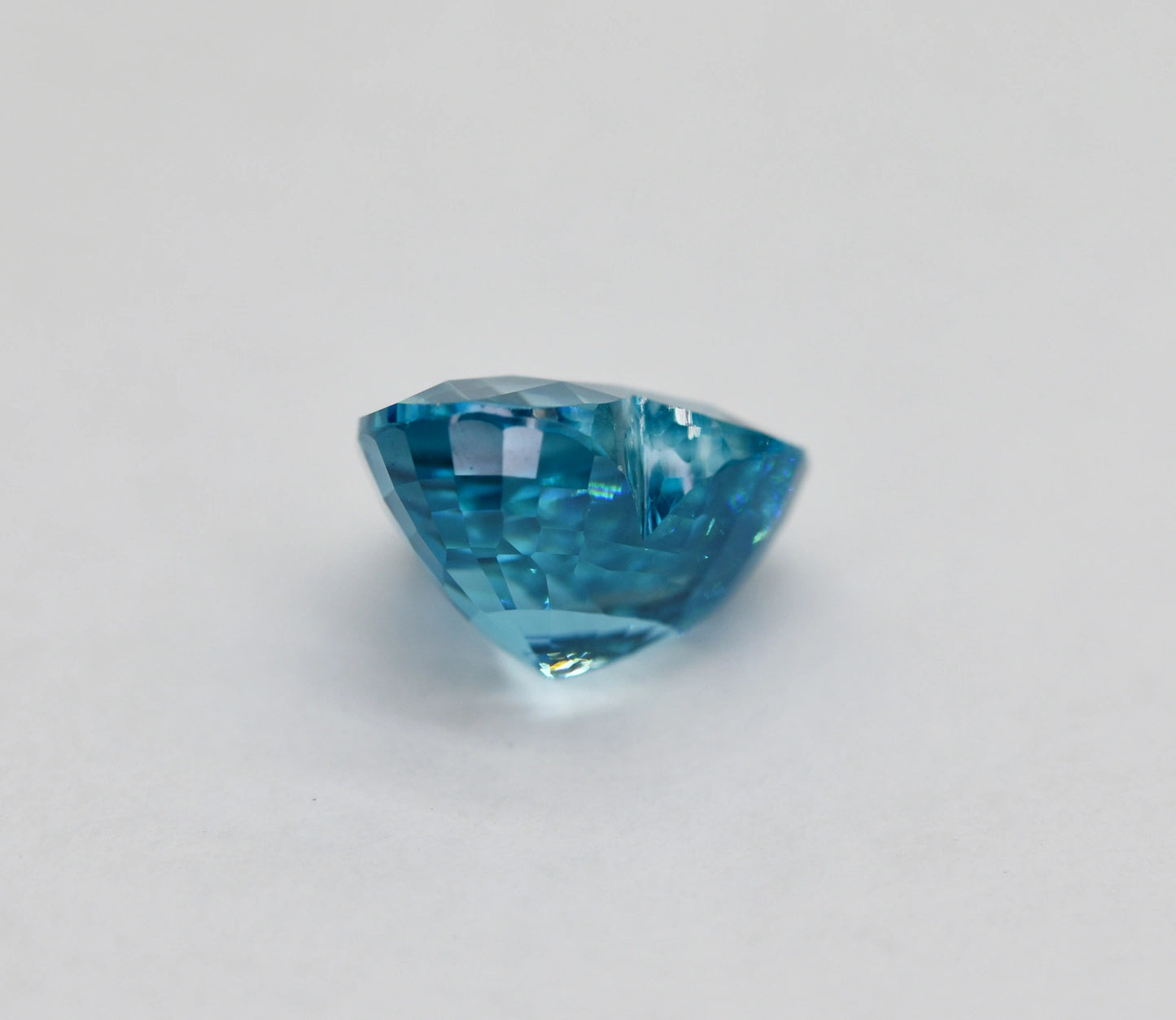 10.30ct Flawless Blue Zircon | Natural Cambodian Pear Cut Gemstone