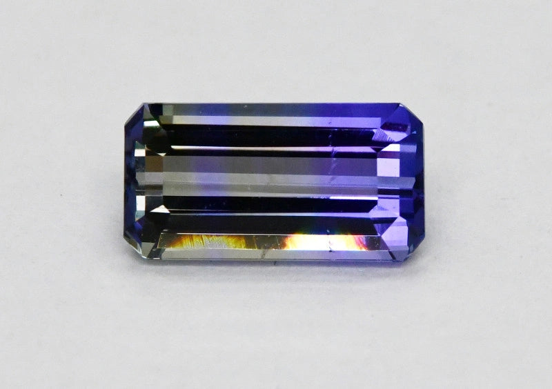 5.01ct Natural Bi-Color Tanzanite | Rare Unheated Purple-Pink & Blue TAZ03