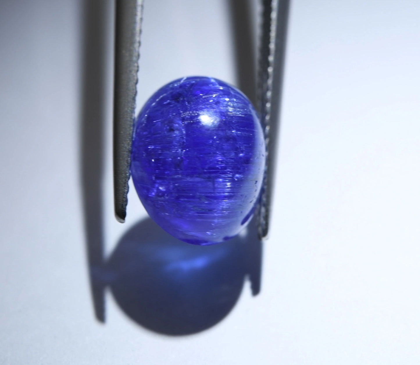 6.91ct Natural Tanzanite Cat's Eye | Rare Untreated Tanzanian Oval TAZ02