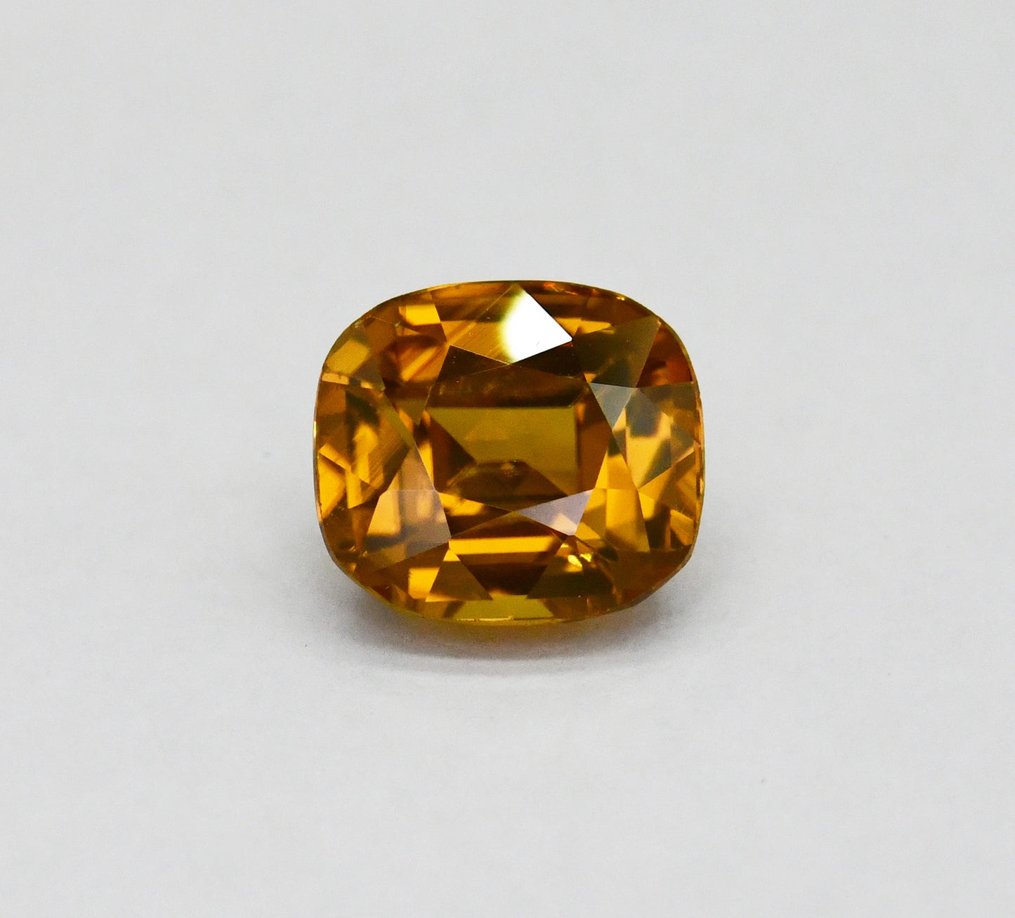 6.36ct Flawless Yellow Zircon | Natural Sri Lankan Cushion Cut ZCON8