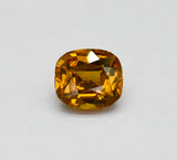 6.36ct Flawless Yellow Zircon | Natural Sri Lankan Cushion Cut ZCON8
