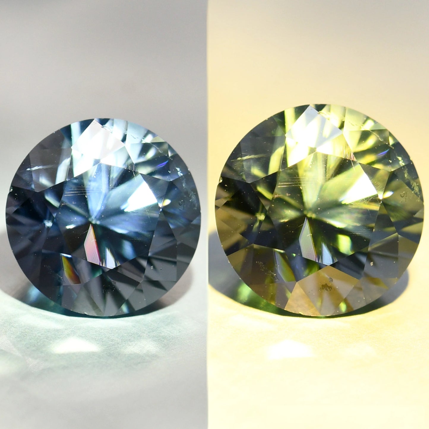 5.18ct Color Change Zircon | Natural African Round Brilliant VVS ZCON14