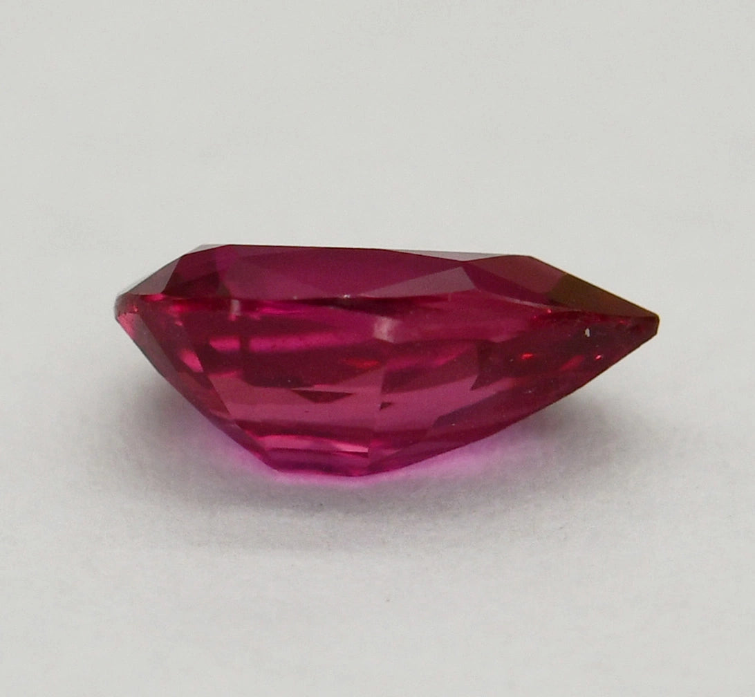 1.66ct Natural Mozambique Ruby | Vivid Pinkish Red Pear Cut RUB02