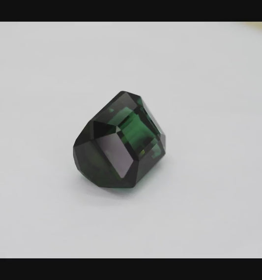 9ct Flawless Bluish Green Tourmaline | Natural Namibian Octagon TOR11