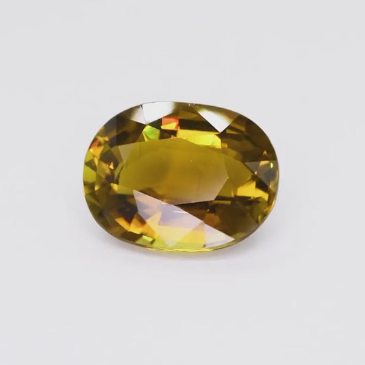 8.91ct Natural Nigerian Brown Tourmaline | Flawless Oval Cut Gem TOR18