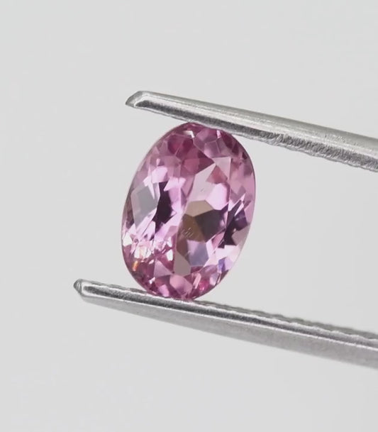1.04ct Blush-Pink African Spinel – VVS Clarity Precision Oval Cut Gemstone COBS9