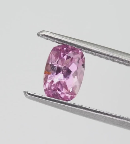 1.03ct Natural African Pink Spinel – VVS Clarity Cushion-Cut Investment Gem COBS7