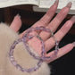 Genuine Amethyst Free Form Faceted Bracelet – One-of-a-Kind Elegance