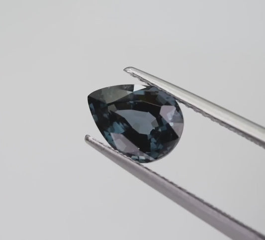 2.10ct Natural Blue Burmese Spinel – VVS Pear Cut Untreated Gem  COBS21